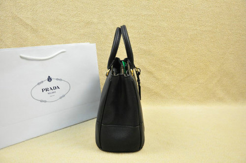 2014 Prada grainy calfskin tote bag BN2533 black